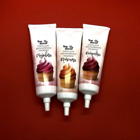 Краситель для крема жидкий Топ-Продукт 100 г. (красная палитра)
