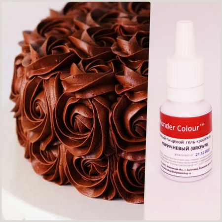 Краситель пищевой гелевый Tulip Wonder Colour | 15 мл. Коричневая палитра