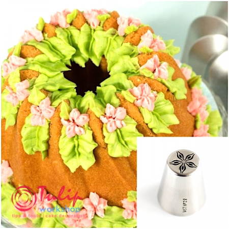 Насадка Цветок №28 Звезда | L размер (Russian Flower Nozzle #28 Flower-Star | L size | By Tulip Workshop)