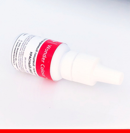 Гелевый пищевой краситель 15-50 мл. Красная палитра: КРАСНЫЙ ЯРКИЙ Tulip Wonder Colour