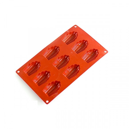 Форма для выпечки силикновая Ракушки (Мадлен) 9 фигур 68*45*17 мм