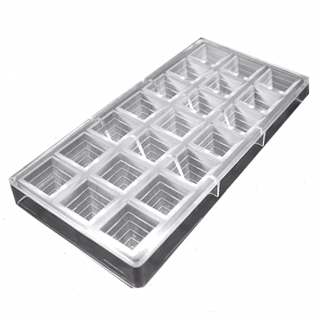 Поликарбонатная форма для шоколада 275*135*24 мм | Пирамида мод.22260 (эконом)