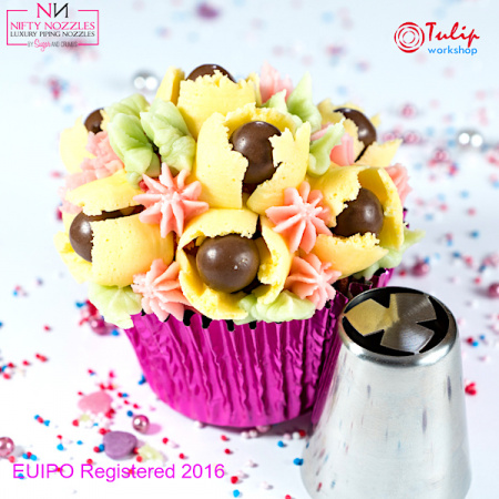 Насадка Тюльпан №87 F три лепестка | L размер (Russian Tulip Nozzle #87 F | L size | by Tulip Workshop)