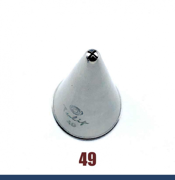 Кондитерская насадка закрытая звезда 49 Tulip™ малый размер (Ø 3.2 мм, 4 луча)