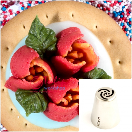 Насадка молодой тюльпан №27 трёх лепестковая G | L размер (Russian Young Tulip Nozzle #27 Three Petals G | L size | By Tulip Workshop)