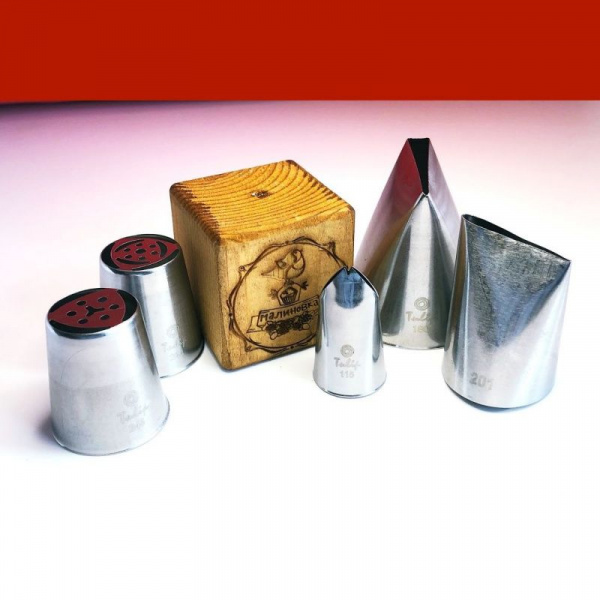 Дополнительный набор для зефирных цветов 5 шт | от Малиновки МК (насадки тюльпан L+ размер) Дополнительный набор для зефирных цветов 5 шт | от Малиновки МК (насадки тюльпан L+ размер)