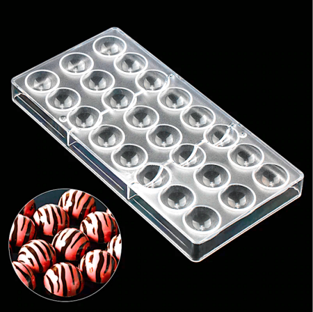 Поликарбонатная форма для шоколада 275*135*24 мм | полуСфера мод.В9980 (эконом)