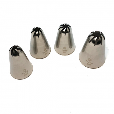 Кондитерскиая насадка закрытая звезда косые лучи №887 Tulip™ | 8 лучей станд. размер