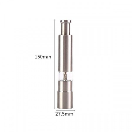 Мельница для перца, соли, мелких специй ручная нержав. сталь