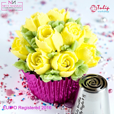 Насадка Роза №15 десять лепестков | L размер (Russian Rose Nozzle #15 Ten Petals | L size | by Tulip Workshop)