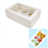 Коробка с окном для 6 капкейков 24*17*10 cм