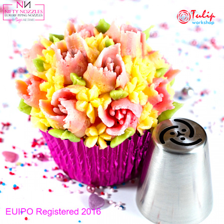 Насадка молодой тюльпан №27 трёх лепестковая G | L размер (Russian Young Tulip Nozzle #27 Three Petals G | L size | By Tulip Workshop)