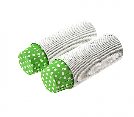 Бумажная капсула усиленная для выпечки капкейков Ø низ 5 см, высота 4 см | 100 шт Печать