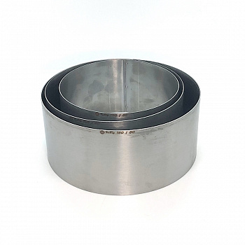 Формы для выпечки нерж.сталь Набор 3 шт | Кольца (высота 8 см, Ø 14, 16, 18 см)