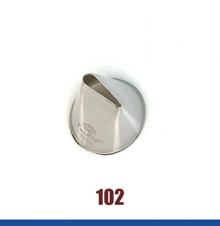 Кондитерская насадка 102 Tulip прорезь 9 мм, лепесток прямой малый