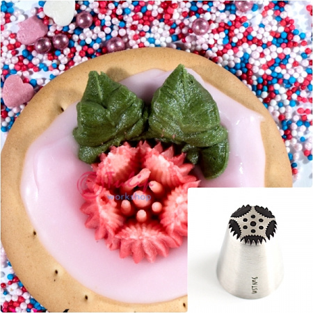 Насадка Тюльпан №6 Бархатная (открытая) | L размер (Russian Tulip Nozzle #6 - Velvet - L size)