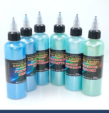 Пищевой краситель распылитель 25 г сухой Блеск-Пудра МЯТНОЕ Мороженое