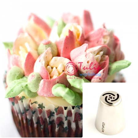 Насадка молодой тюльпан №27 трёх лепестковая G | L размер (Russian Young Tulip Nozzle #27 Three Petals G | L size | By Tulip Workshop)