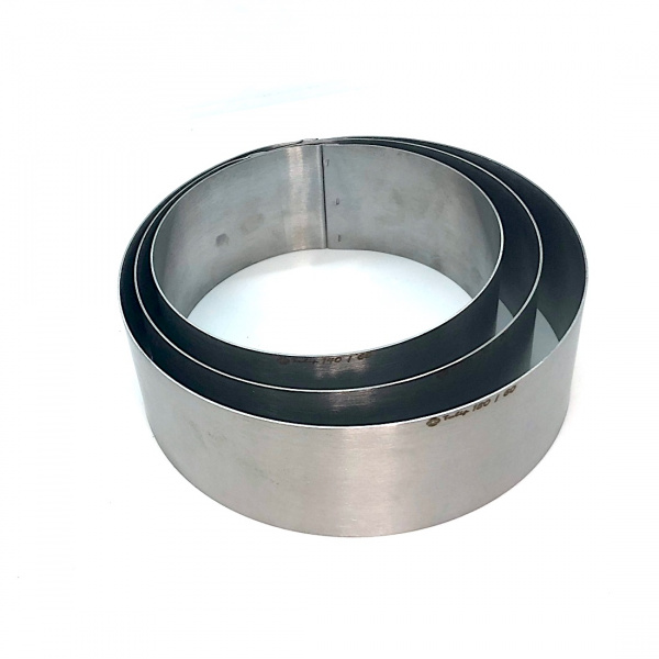 Формы для выпечки нерж.сталь Набор 3 шт | Кольца (высота 6 см, Ø 14, 16, 18 см)