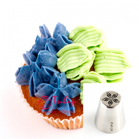 Насадка Цветок №28 Звезда | L размер (Russian Flower Nozzle #28 Flower-Star | L size | By Tulip Workshop)