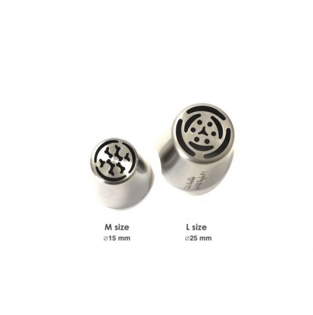 мини Насадка Пион №139 | M размер (mini Russian Nozzle Pastry Tube #139 - Peony | M size | by Tulip Workshop)