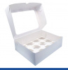 Коробка с окном для 12 капкейков 33*25*10 cм
