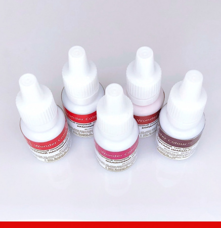 Гелевый пищевой краситель 15-50 мл. Красная палитра: КРАСНЫЙ Насыщенный Tulip Wonder Colour