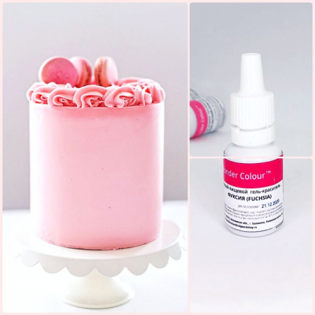Гелевый пищевой краситель 15-50 мл. Розовая палитра: РОЗОВЫЙ Tulip Wonder Colour