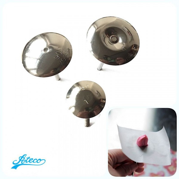 Кондитерские гвоздики Ateco 901, 902, 904 | размер Ø 22, 30, 35 мм