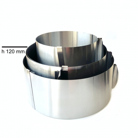 Форма для выпечки металлическая раздвижная Кольцо Ø 16-30 см | высота 12 см