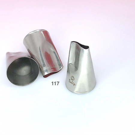 Кондитерская насадка 117 Tulip, Корея, прорезь 16 мм лепесток 2-й изогнутый