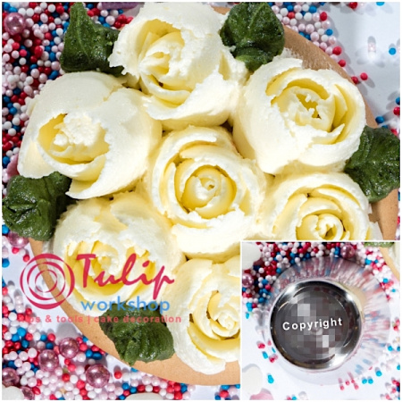 Насадка Роза №102 Тиффани | L размер (Russian Rose Nozzle L size #102 Beauty Tiffany | L size | By Tulip Workshop)