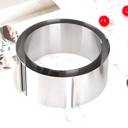 Набор 2 шт, раздвижные формы для выпечки и сборки торта Кольца Ø16-30 и 22-40 см, высота 8 и 10 см