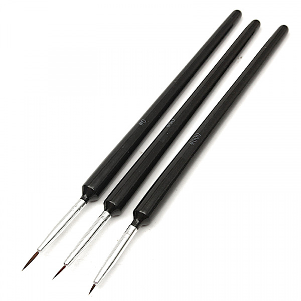 Кондитерские кисточки ультратонкие набор 3 шт