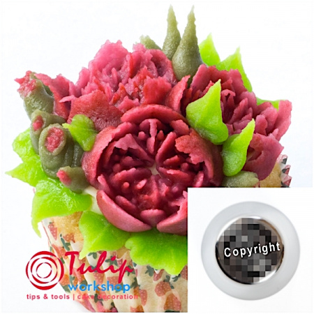Насадка Малазийский Цветок №206 Роскошный Тюльпан | XL размер (Russian Flower Nozzle # 206 - Luxury Tulip | XL size | By Tulip Workshop)