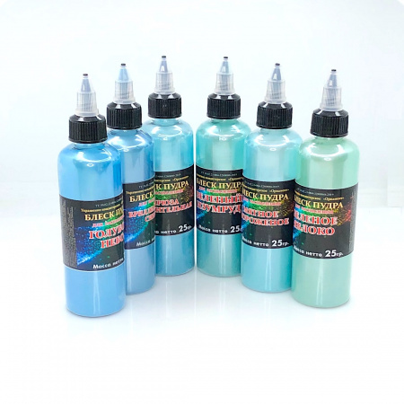 Пищевой краситель распылитель 25 г сухой Блеск-Пудра Бриллиантовый СИНИЙ