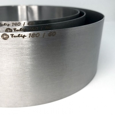 Формы для выпечки нерж.сталь Набор 3 шт | Кольца (высота 6 см, Ø 14, 16, 18 см)