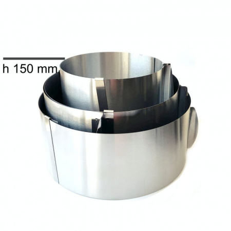 Форма для выпечки металлическая раздвижная Кольцо Ø 16-30 см | высота 15 см