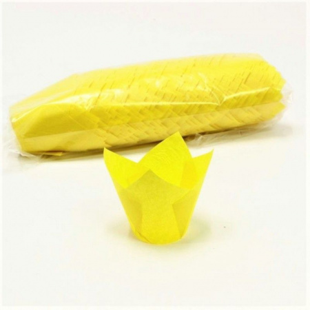 Бумажная форма (тюльпан) для выпечки капкейков Ø низ 5, высота 8 см | 180 шт