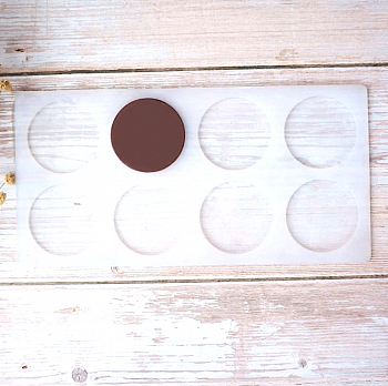 Силиконовая форма для шоколада-мастики-карамели 8 фигур Круг 220*110*3 мм