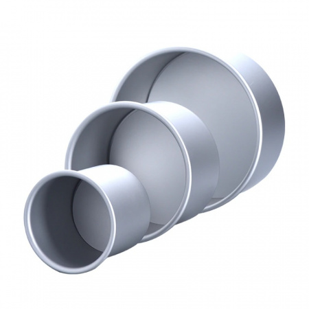 Формы алюминиевая для выпечки Кольцо Ø 20 см, высота 8 см, съёмное дно 18 см