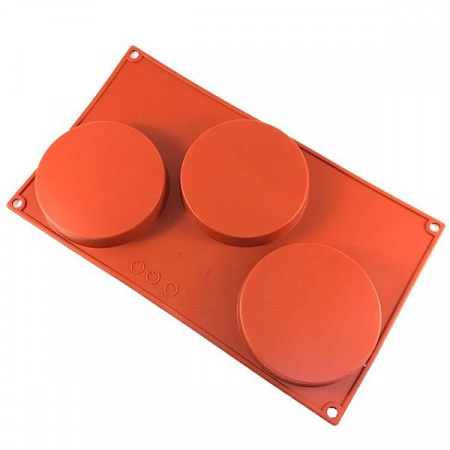 Форма для выпечки силиконовая Тортинка 3 фигуры 100*17 мм