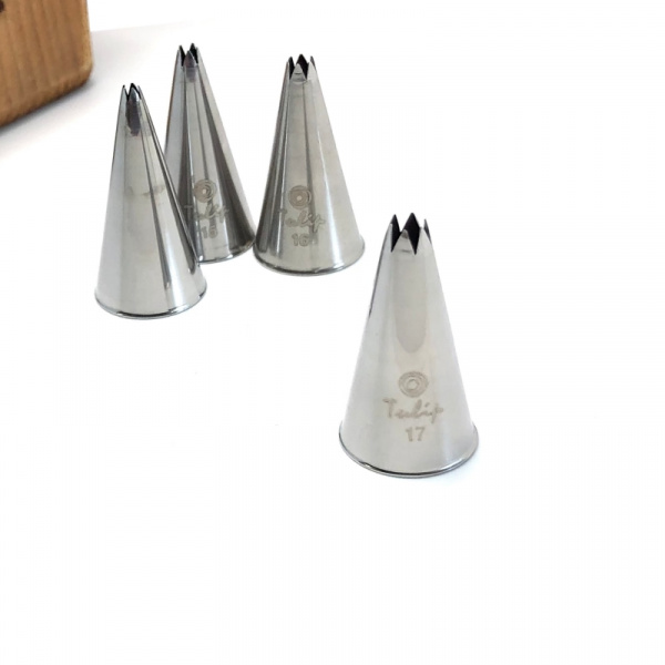 Кондитерская насадка открытая звезда №17 Tulip™ мини размер (diam. 4.2 mm; 6 лучей)