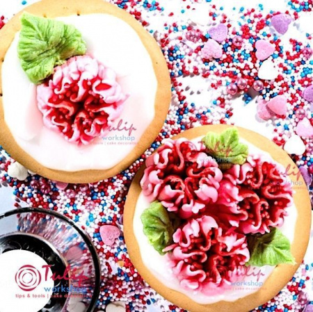 Насадка Малазийский Цветок №207 Роза Фантазия | XL размер (Russian Flower Nozzle # 207 Fantasia | XL size | By Tulip Workshop)