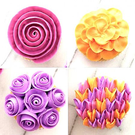 Кондитерские насадки лепесток розы малый прямой №101s(264),101, 102, 103, 104 Tulip™ | набор 5 шт