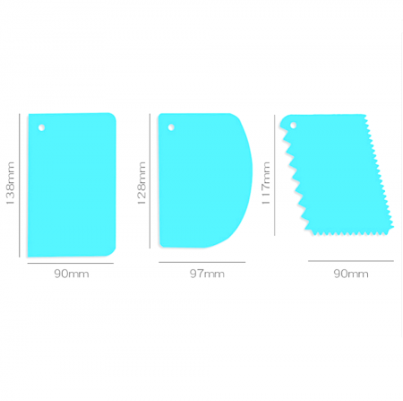 Кондитерские скребки | набор 3 шт