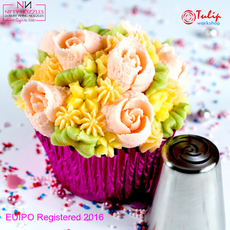 Насадка Роза №14 семь лепестков | L размер (Russian Rose Nozzle #14 Seven Petals | L size | by Tulip Workshop)