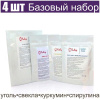 Базовый набор натуральных пищевых красителей 4 шт•50 г (Свекла, Куркумин, Уголь, Спирулина)