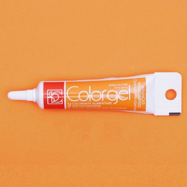 Краситель пищевой гелевый Colorgel: Arancio Mandarino (Оранжевый) | 20-100 гр