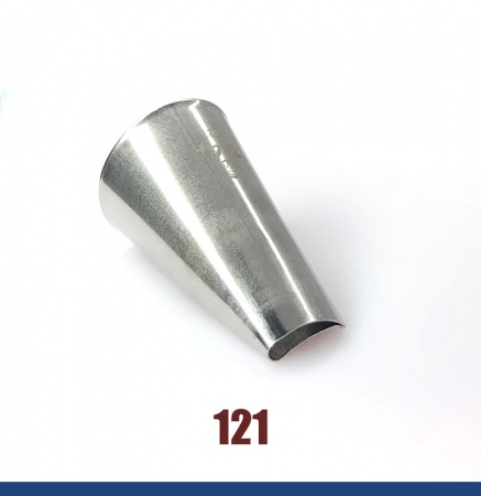 Кондитерская насадка 121 Tulip прорезь 14 мм, лепесток розы изогнутый
